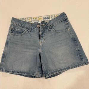 Hollister Light Blue Jean Shorts/ Low Rise Baggy